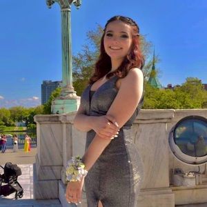 Sparkly Grey Formal Mermaid Dress